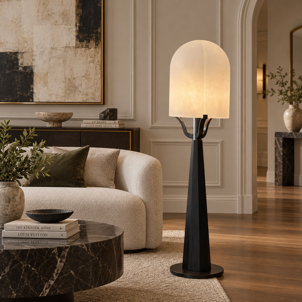 Lunetta Alabaster Floor Lamp