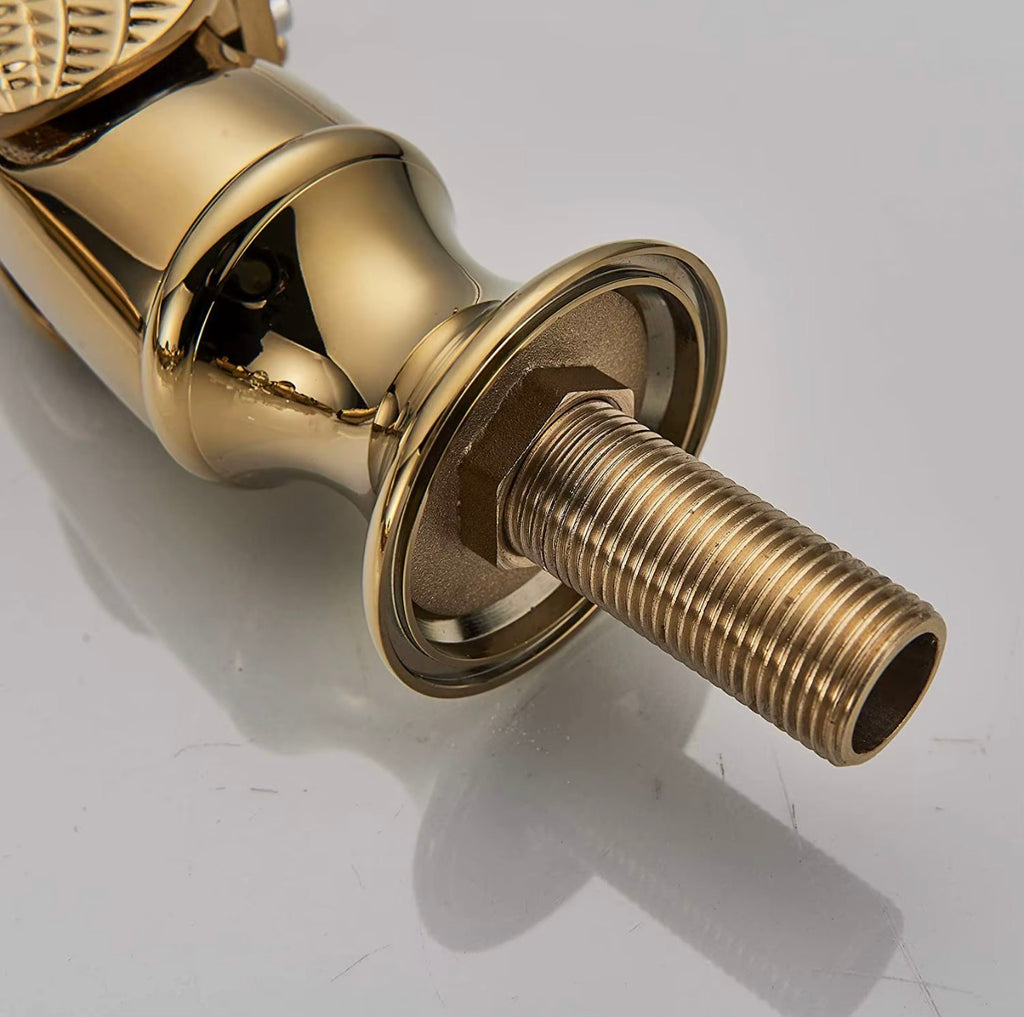 Cygne Sculptural  Swan Widespread Bathroom Faucet