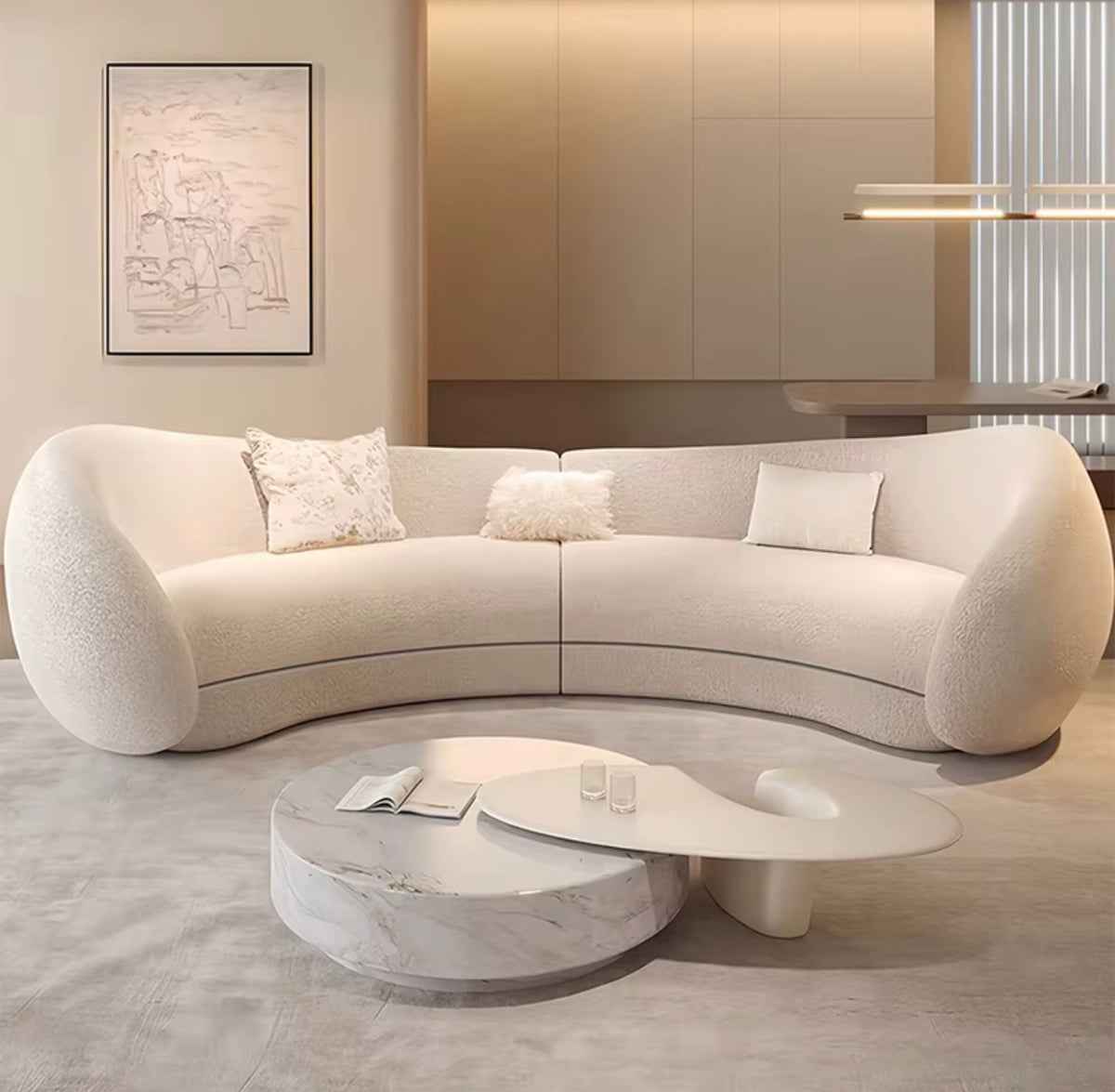 CHLOE CURVED SECTIONAL
