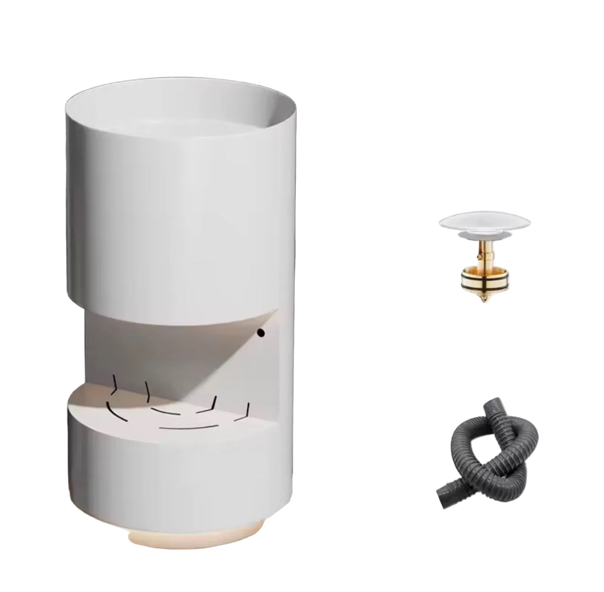 Adimari 304 Stainless Steel Pedestal Sink with Open Shelf