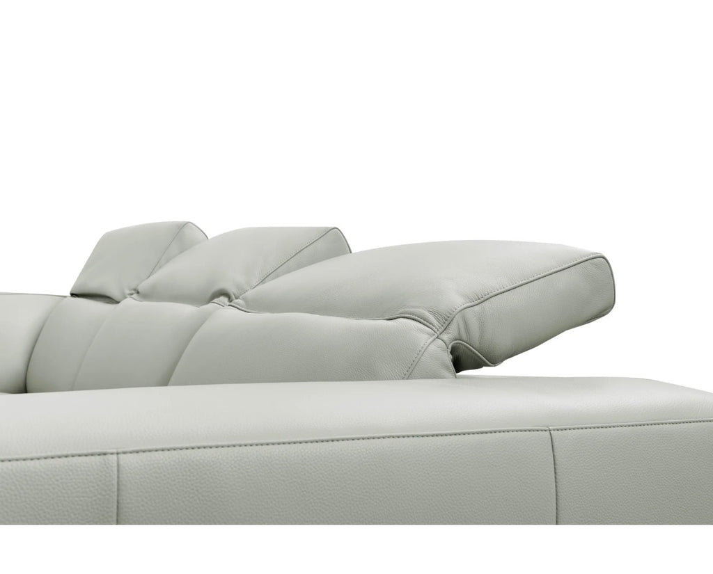 Casa Milano Noelia Italian Leather Power Reclining Sectional with Chaise