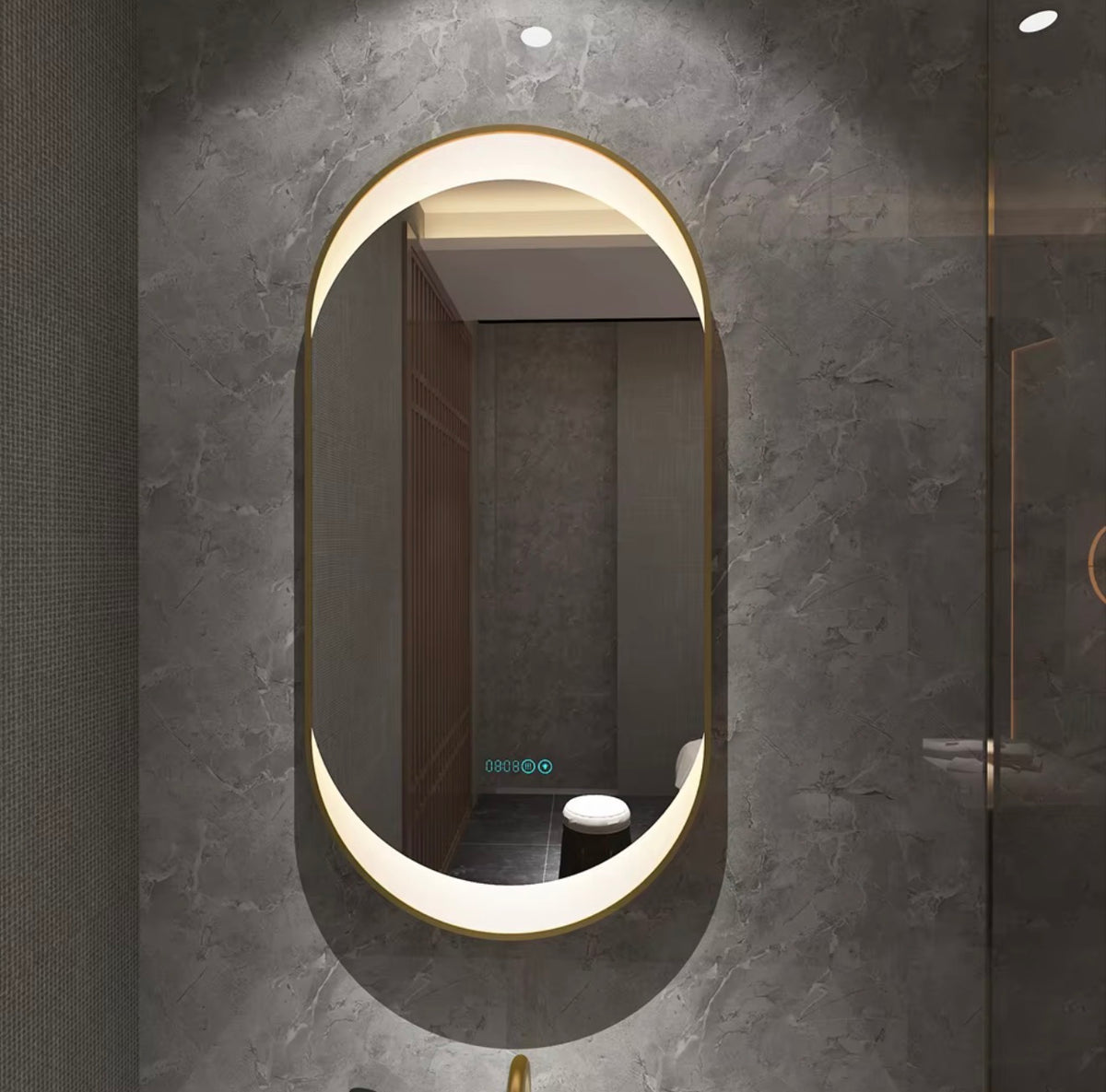LUCIA CRESCENT LED BATHROOM MIRROR
