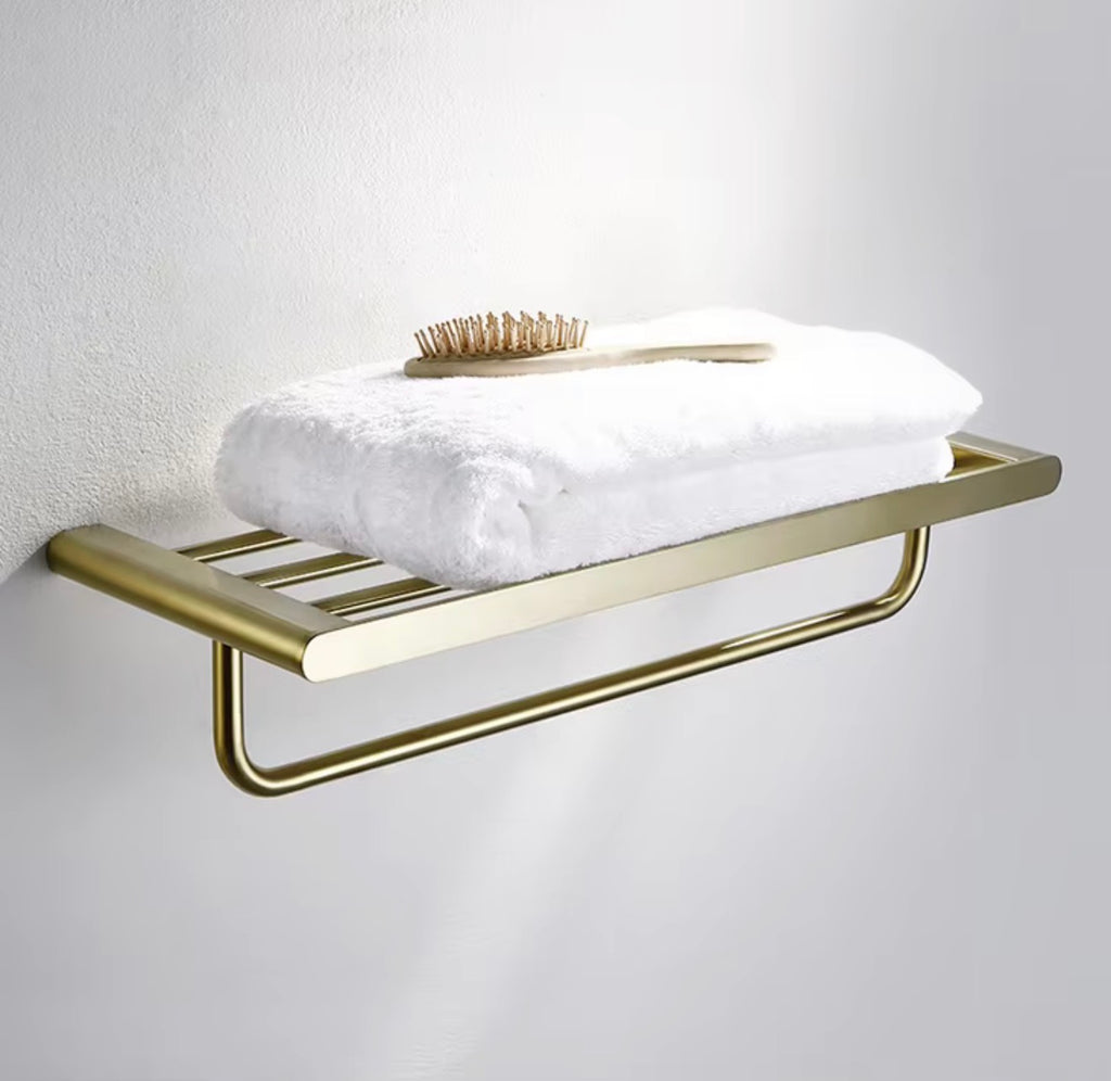 Bellara Brushed Gold 5-Piece Bathroom Hardware Set