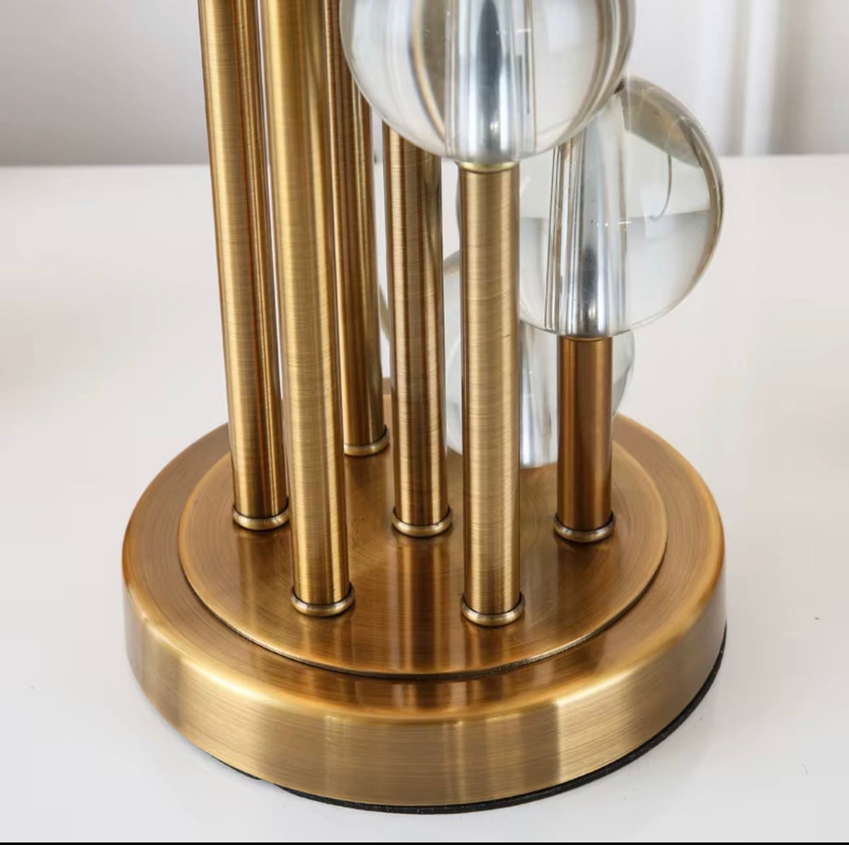 Scandia Crystal Column Table Lamp