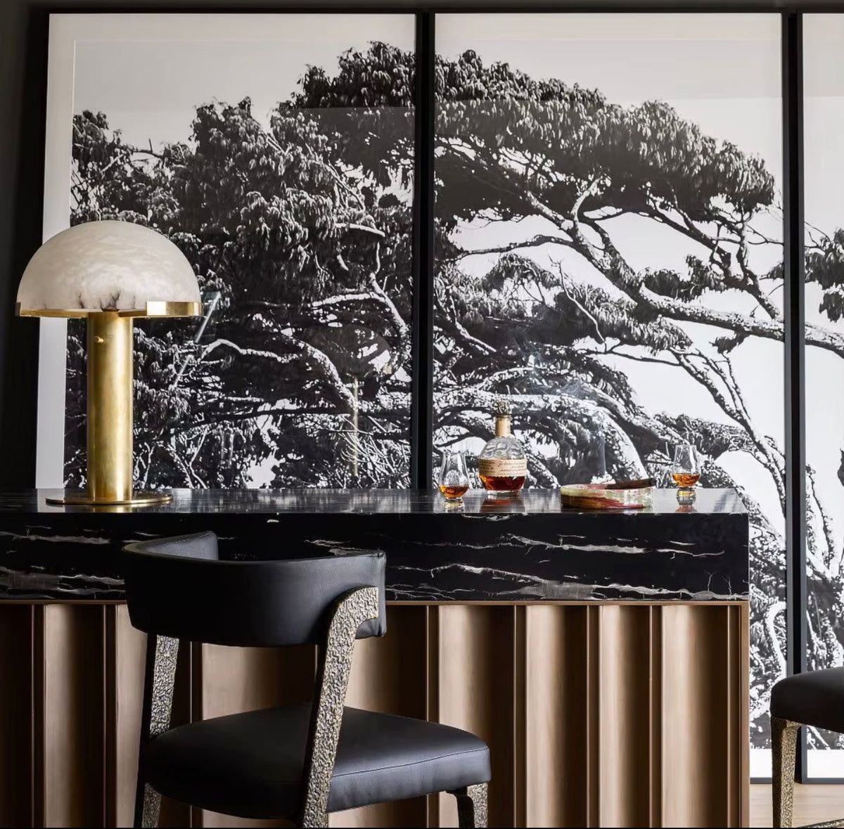 Nicolette Marble LED Table Lamp