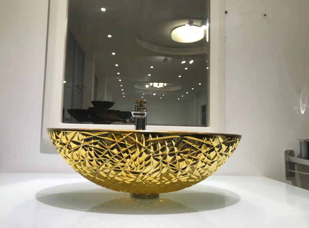 LUCIA CRYSTAL GLASS VESSEL SINK