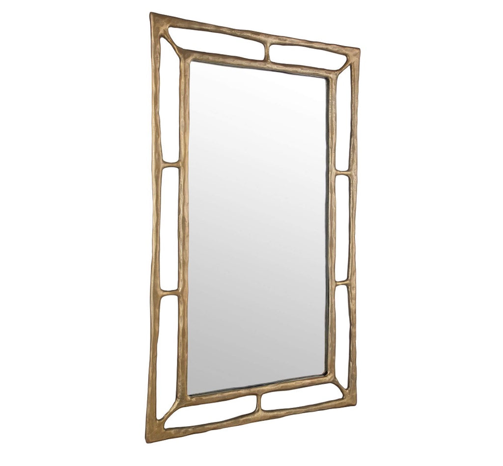 Casa Milano – Brass Rectangular Wall Mirror