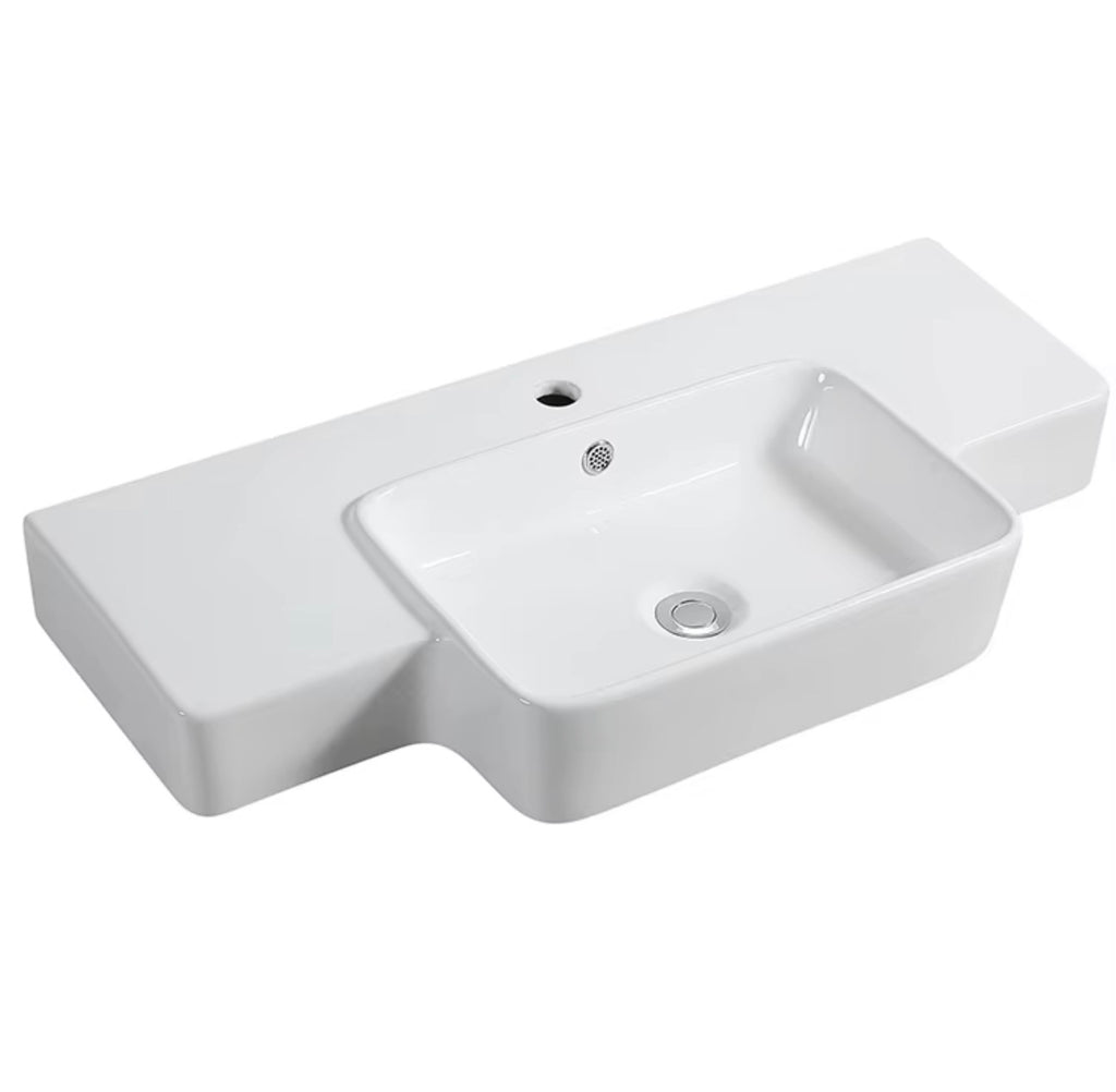 SIENA SCULPTURAL WALL-HUNG CERAMIC SINK
