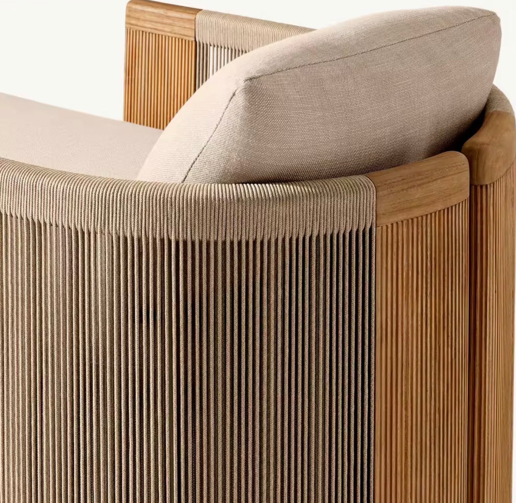 Portofino Luxury Teak Chaise Lounge by Casa Milano