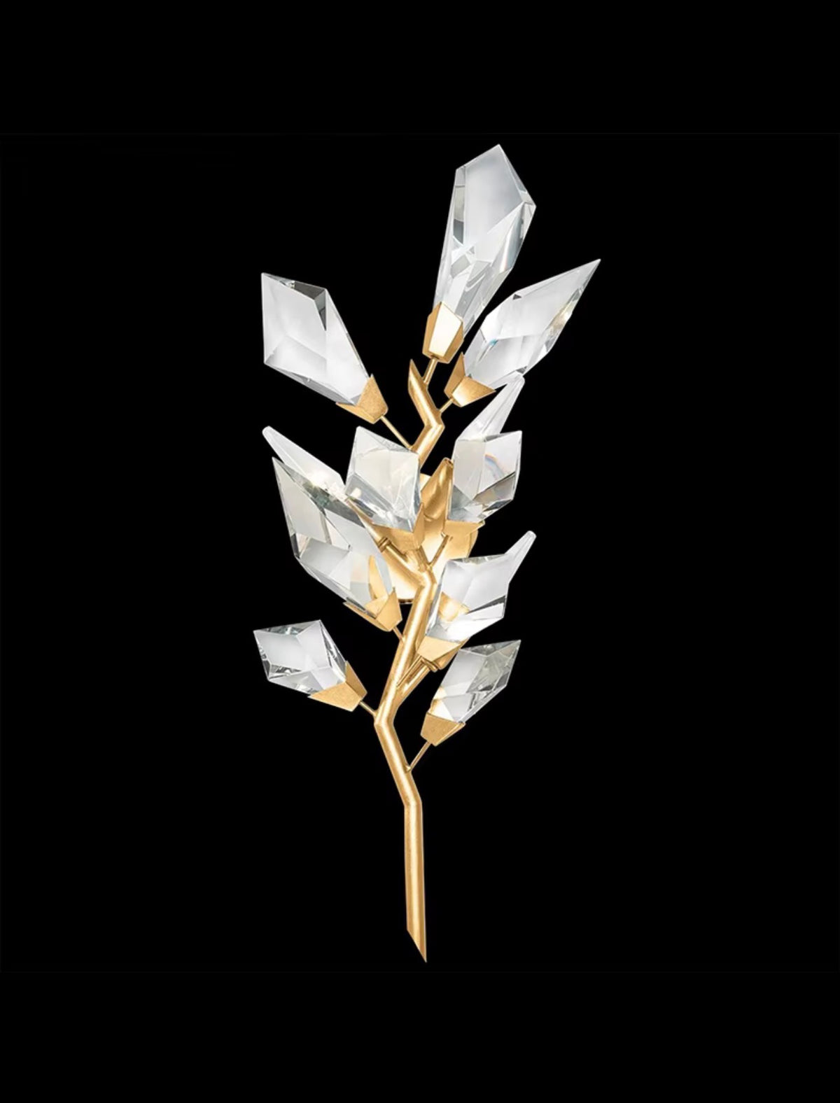 Pietro Handcrafted Crystal Branch Wall Sconce