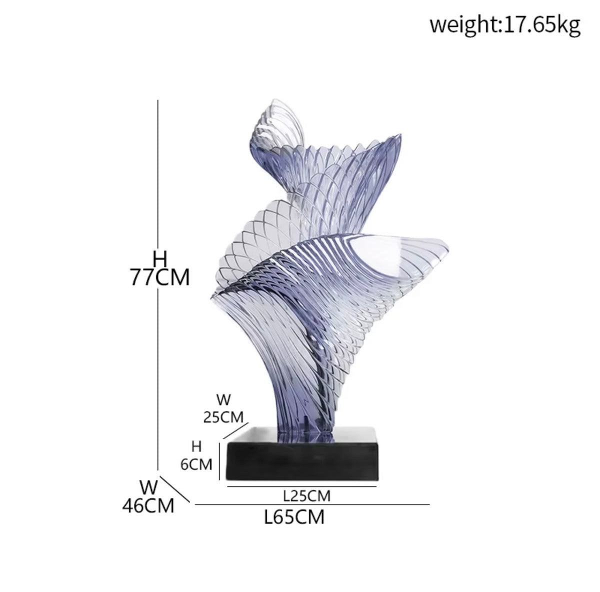 Aveline Abstract Resin Sculpture