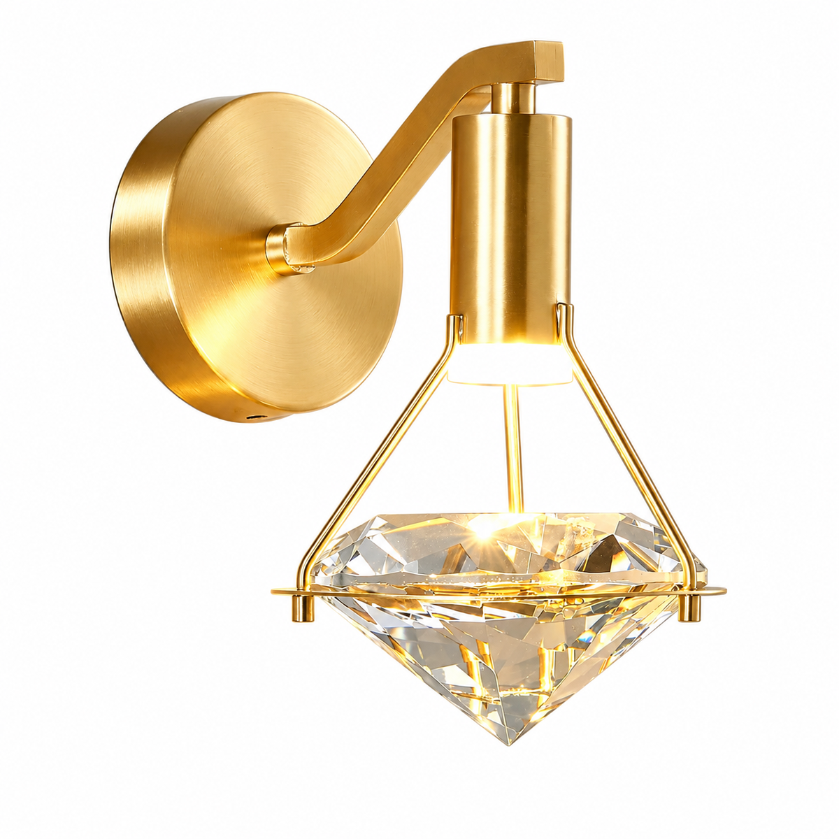 Aveline Diamond Crystal Wall Sconce