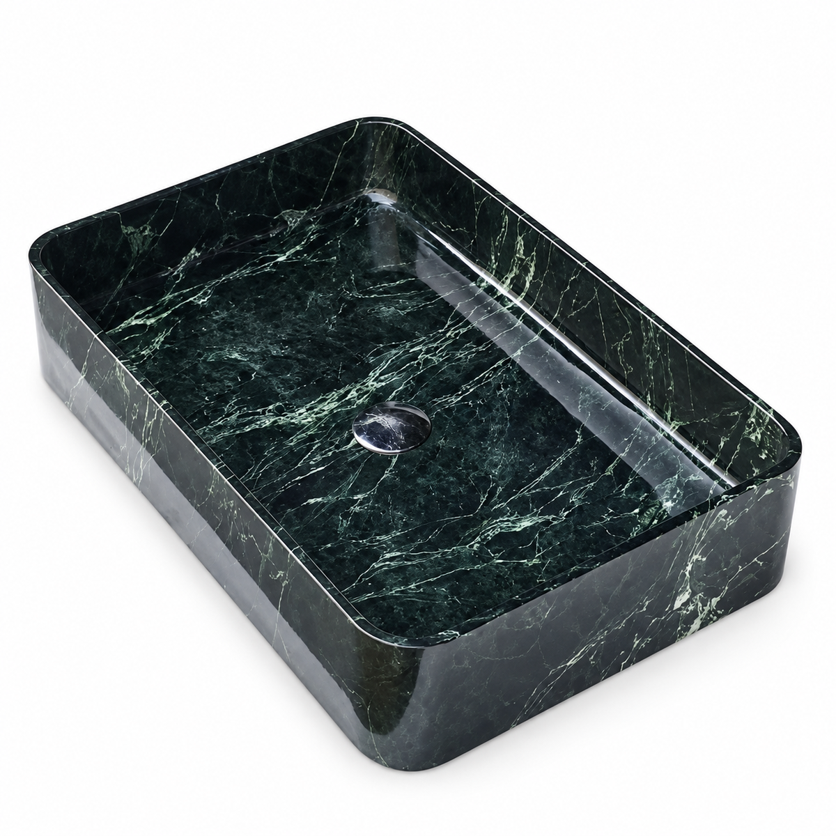 Verona Rectangular Marble Vessel Sink