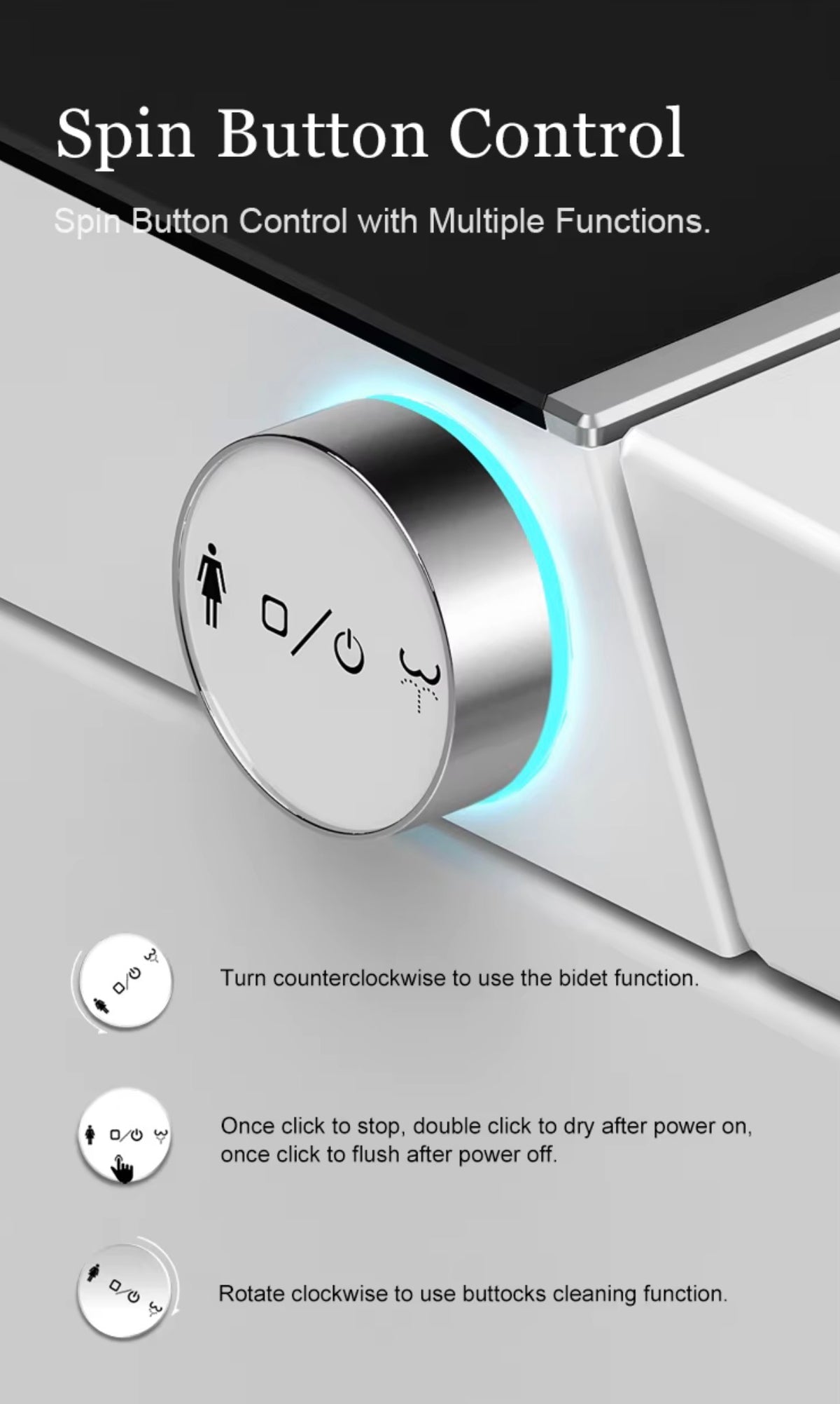 ENZO INTELLIGENT SMART TOILET WITH BIDET & AUTO FLUSH