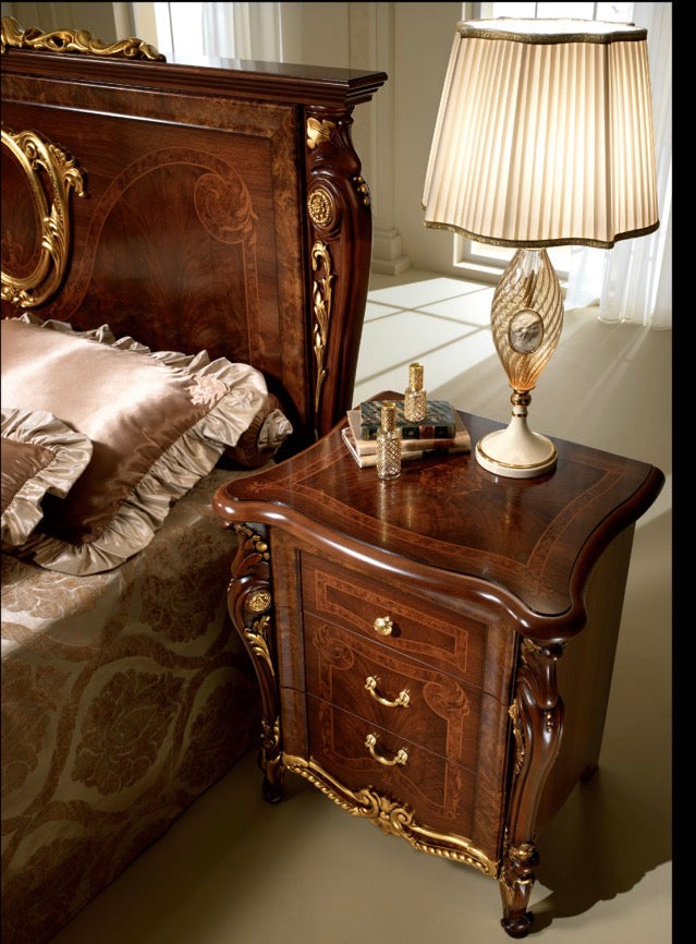 Casa Milano® Donatello Luxury Nightstand – Classic Italian Bedside Table