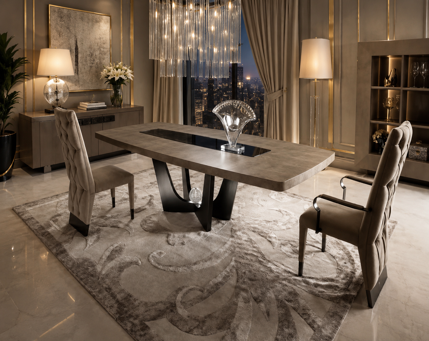 Casa Milano – Armadillo Printed Italian Dining Table