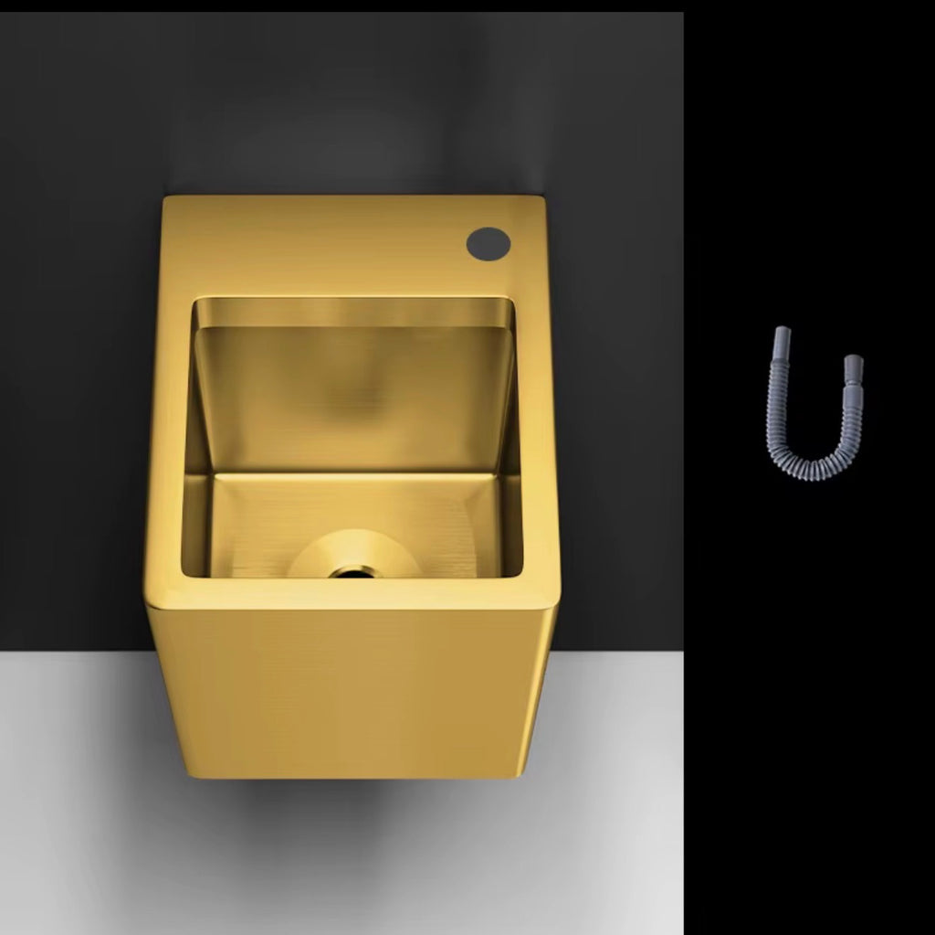 MILANO BRUSHED STAINLESS STEEL WALL-MOUNTED SINK