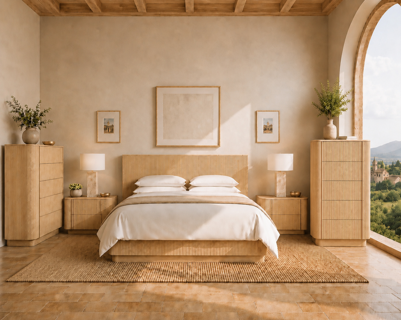 Casa Milano Siena Floating Extended Panel Bed