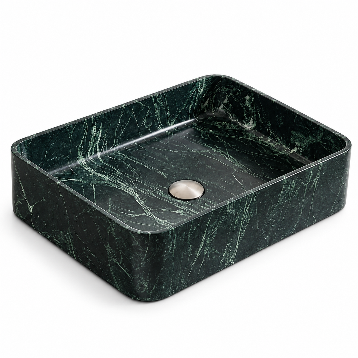 Verona Rectangular Marble Vessel Sink