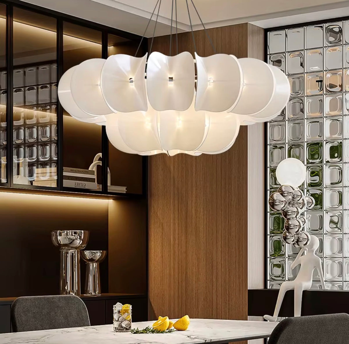 Lumielle Sculptural Acrylic Chandelier