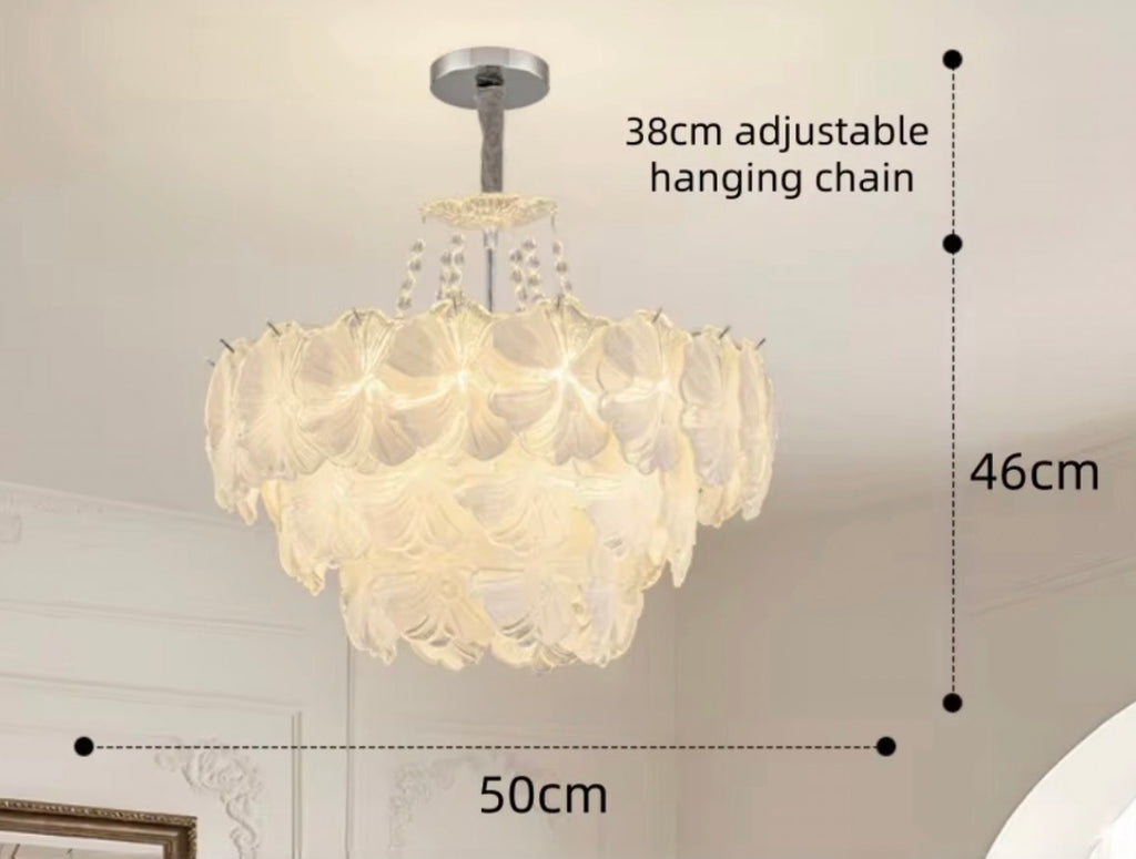 Julliette Iron Glass Chandelier