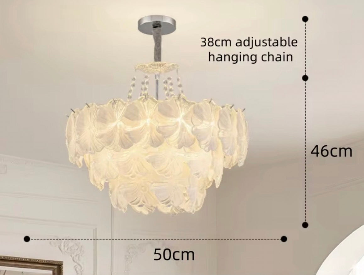 Julliette Iron Glass Chandelier