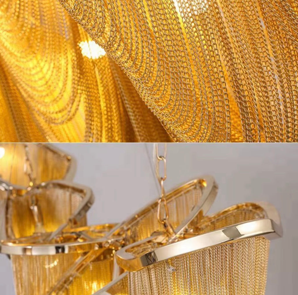 Ark Tassel Golden Chandelier