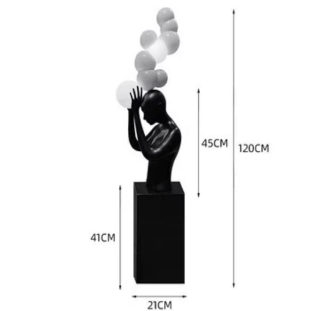 Orlena Sculptural Figure Floor Lamp