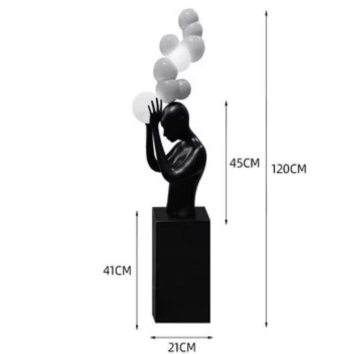 Orlena Sculptural Figure Floor Lamp