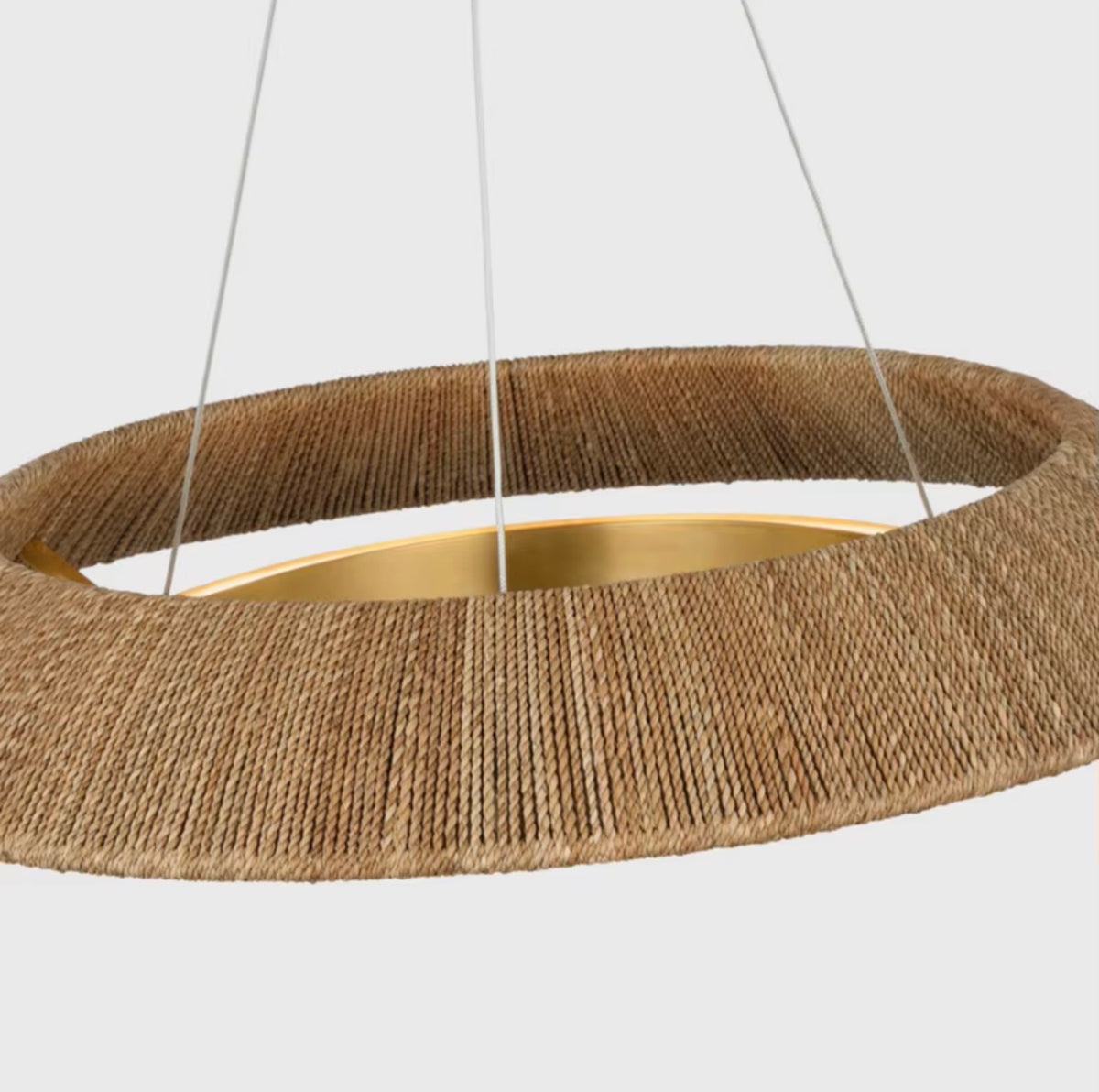 Nathan  Small Brass Chandelier