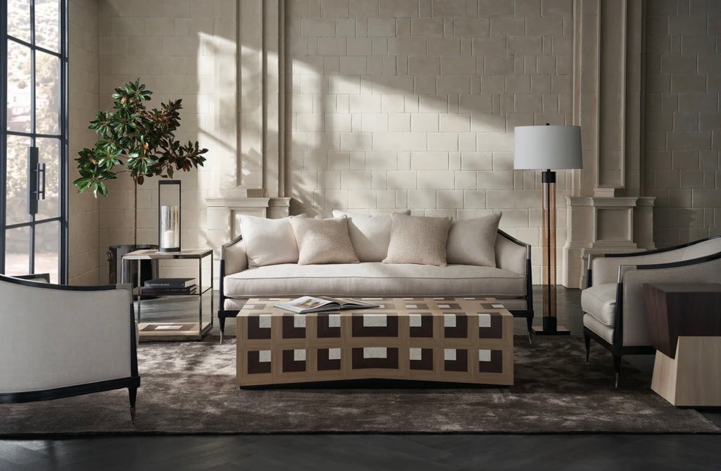 Splash of Flash Ivory Sofa