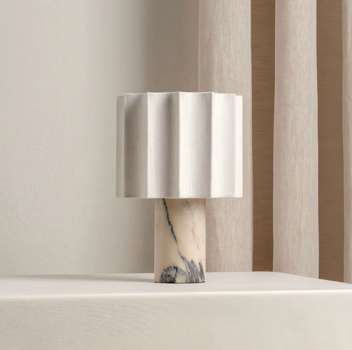 Camille Marble Touch Table Lamp