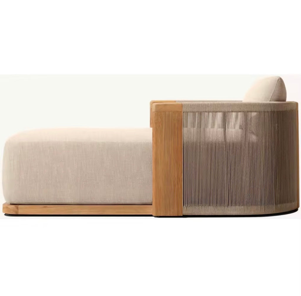 Portofino Luxury Teak Chaise Lounge by Casa Milano