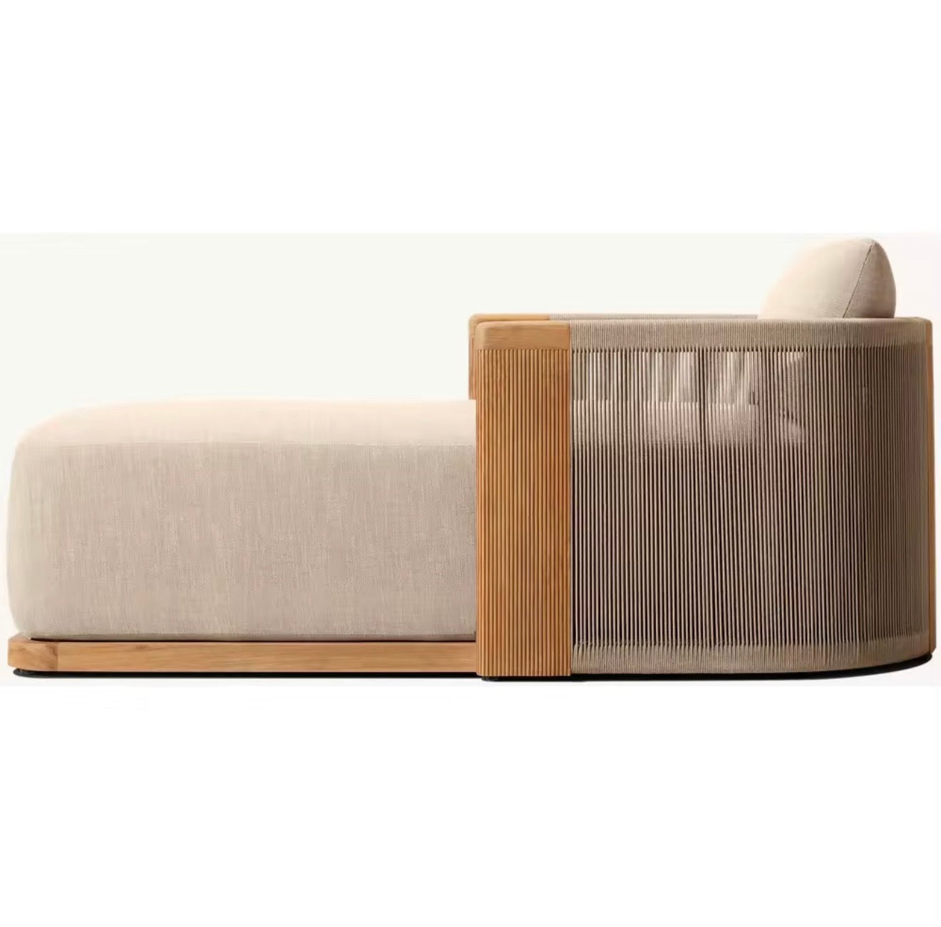 Portofino Luxury Teak Chaise Lounge by Casa Milano