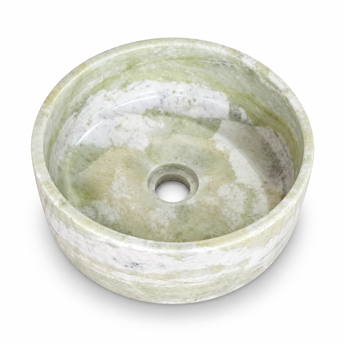 Verde Mist Natural Stone Vessel Sink