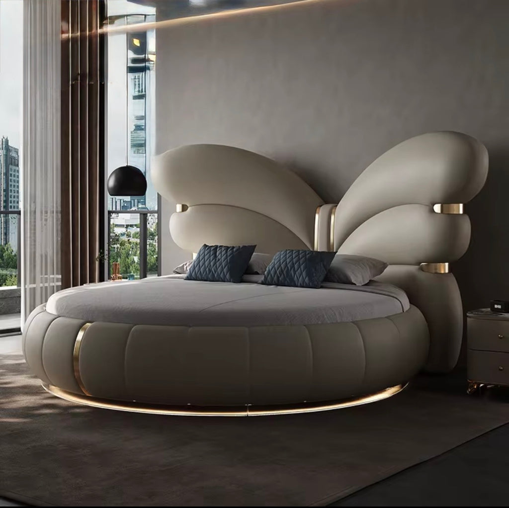 Casa Milano Aurora Luxe Leather Bed