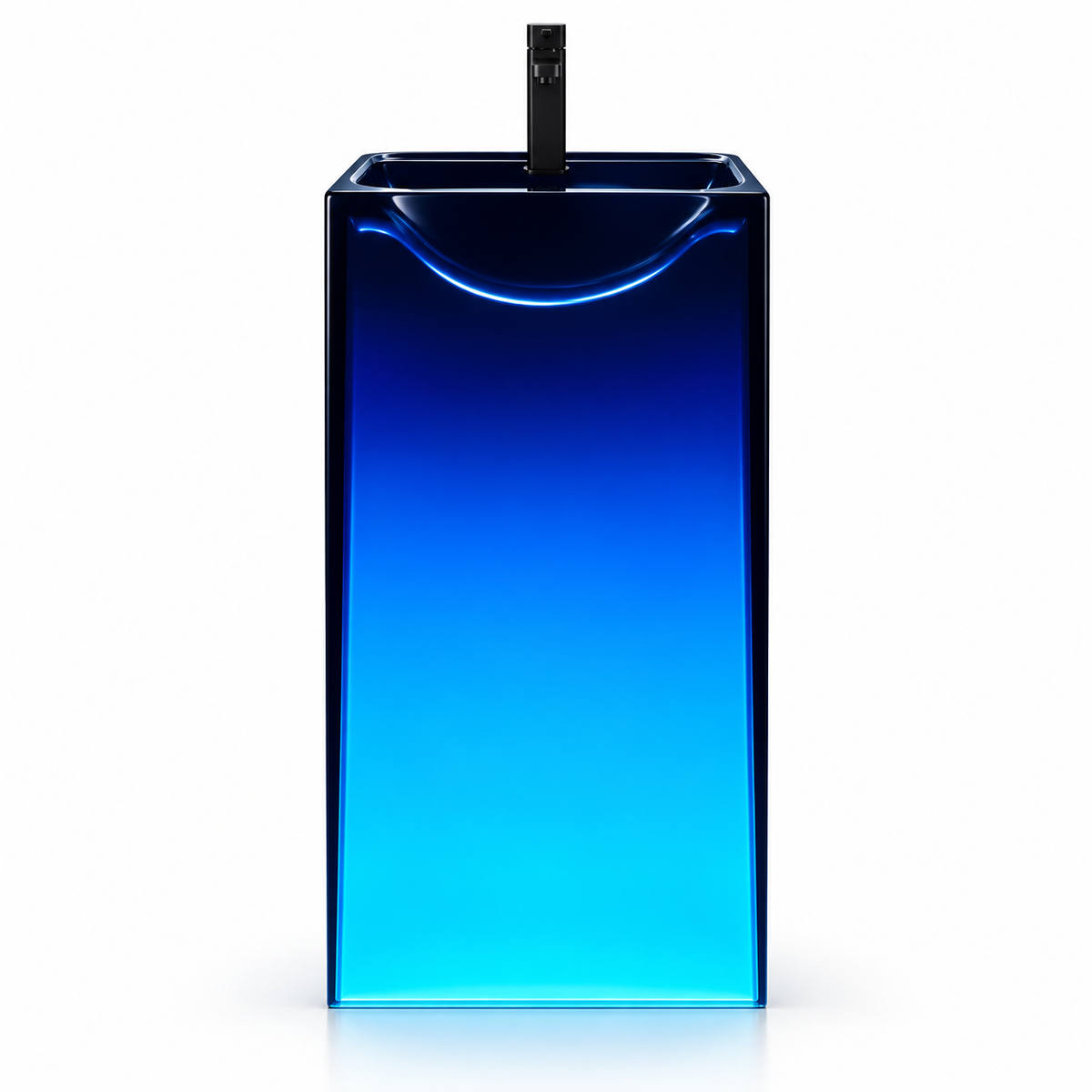 Ravello Illuminated Solid Surface Pedestal Sink