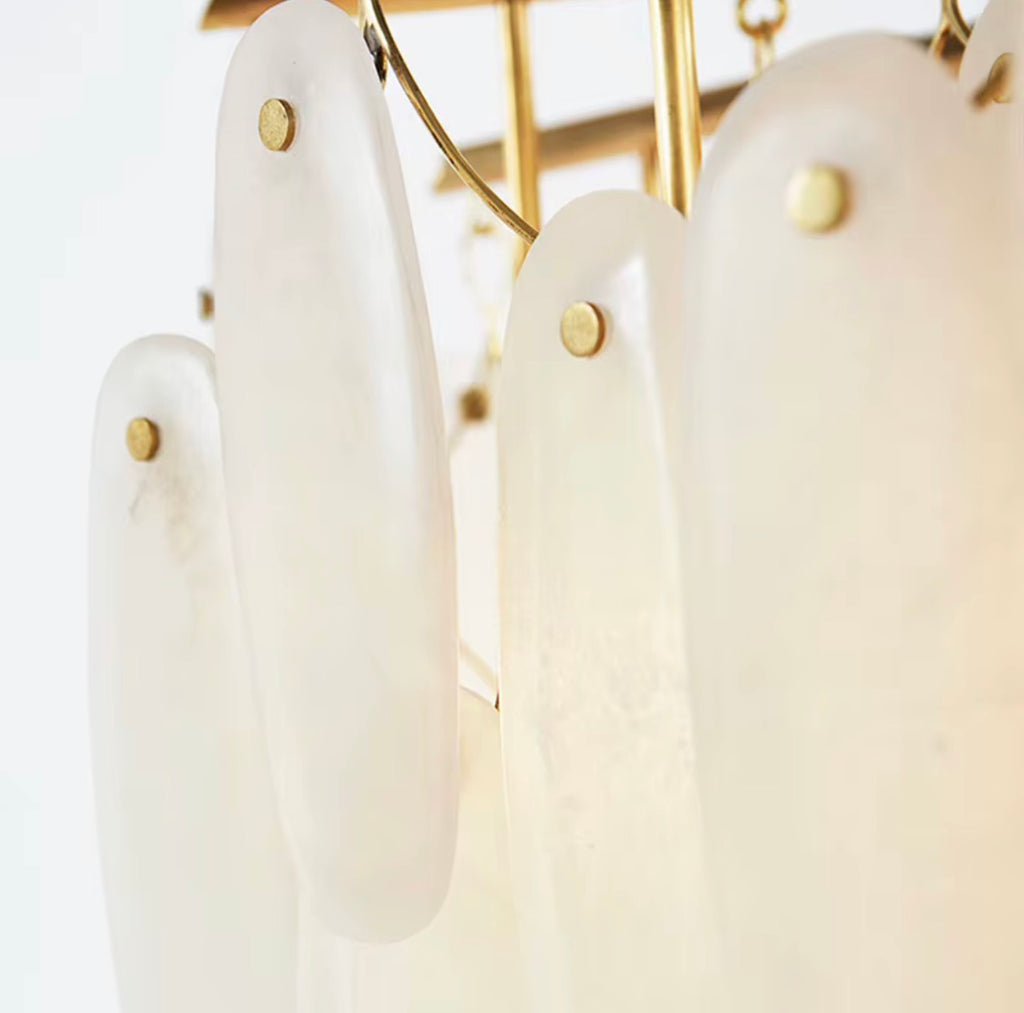 Capri 19” Alabaster Semi-Flush Mount