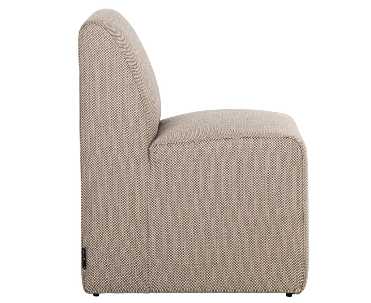 Riva Sculptural Upholstered Outdoor Dining Chair