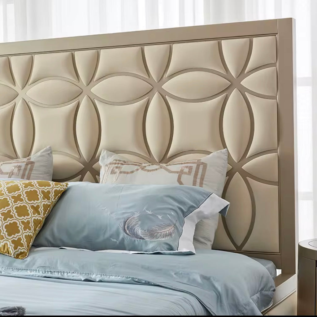 Casa Milano – Alessia Champagne Panel Bed