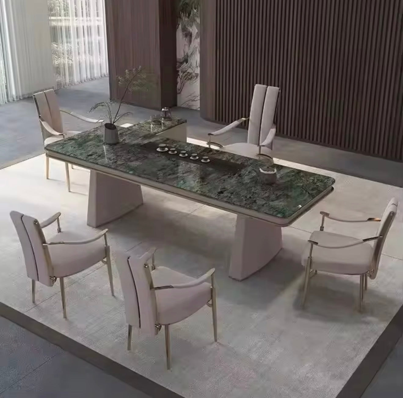 Casa Milano – Vienna Ivory Gold Dining Armchair