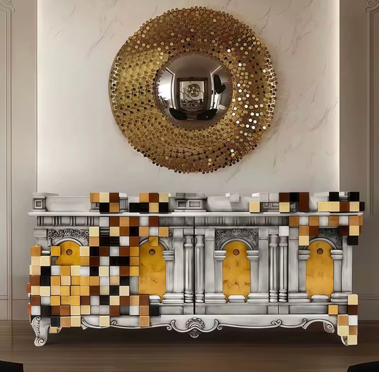 Casa Milano Puccino Luxury Art Sideboard