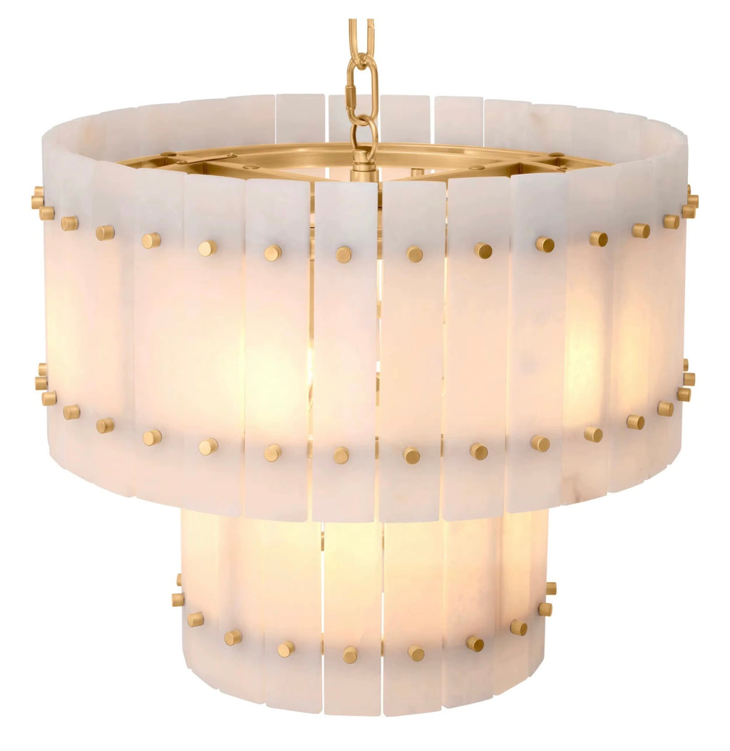 San Marco Alabaster Tiered Chandelier