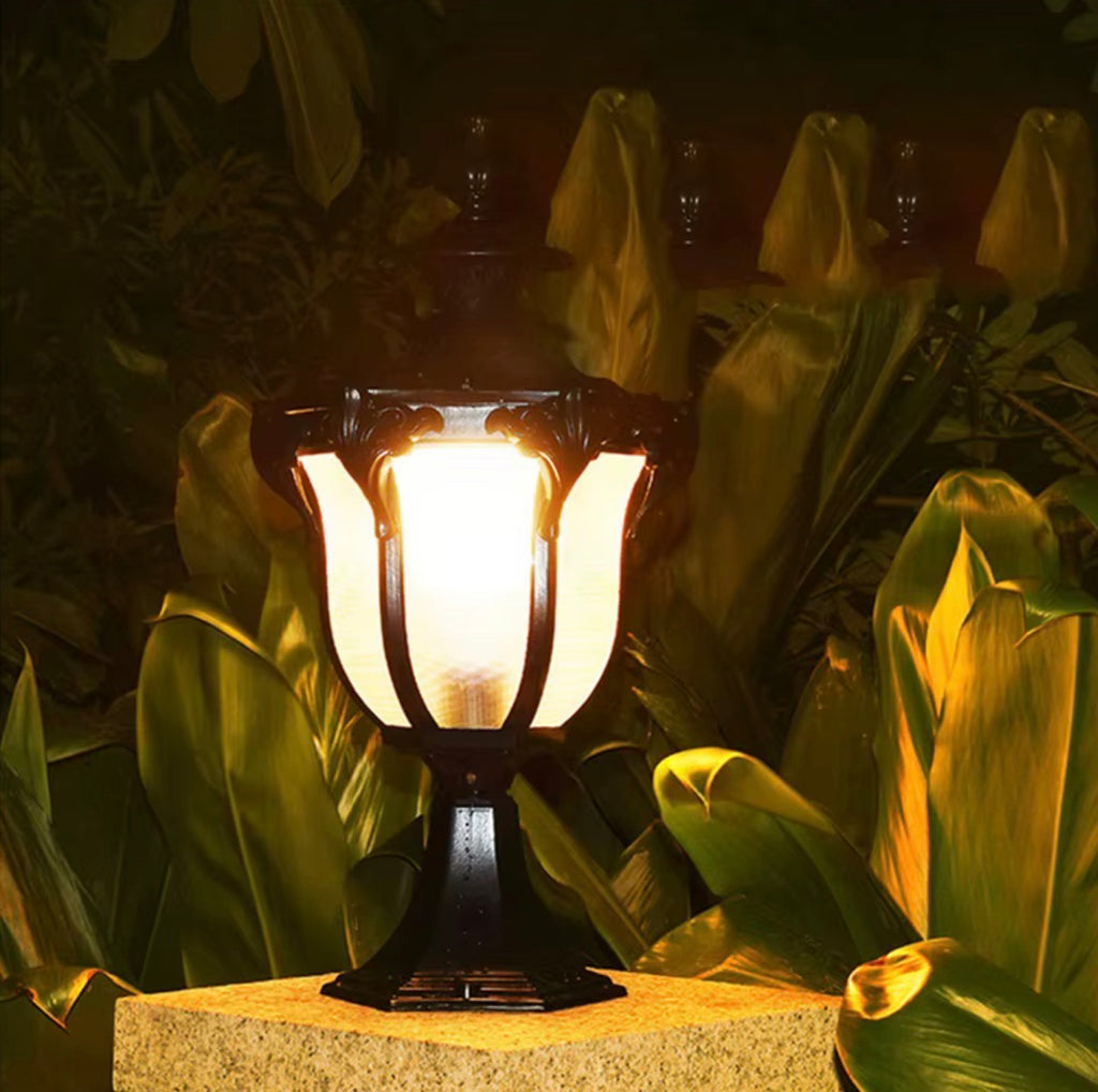 Valencia Solar Outdoor Post Lamp