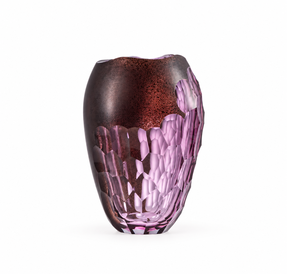 Amethyst Geode Sculptural Crystal Vase