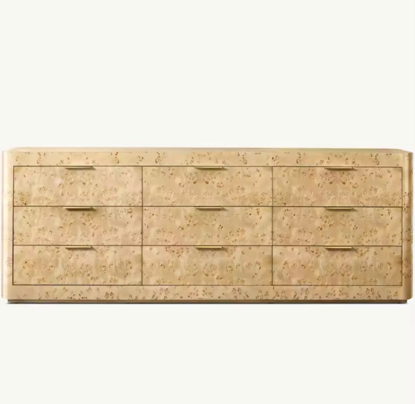 Casa Milano – Kensington Burl Wood 9-Drawer Dresser