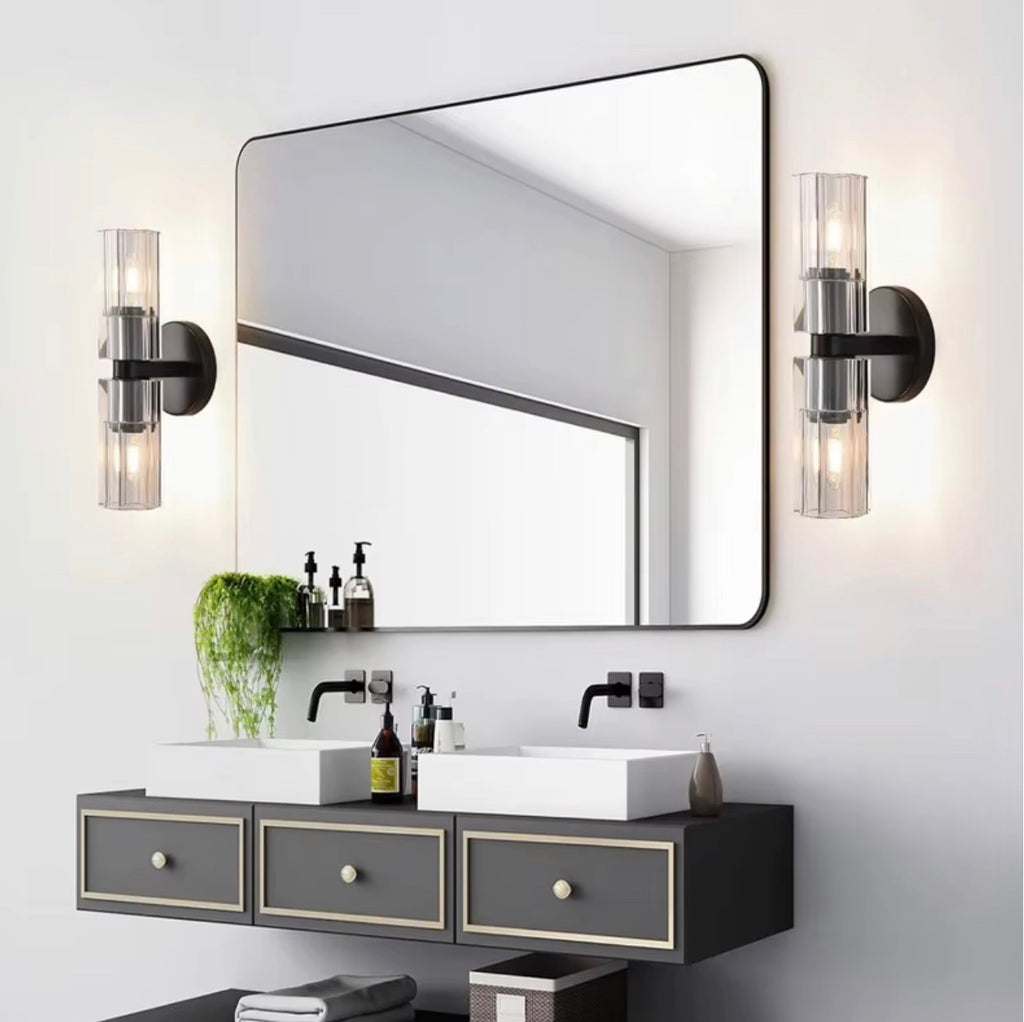 Marcello K9 Crystal Dual-Light Wall Sconce.
