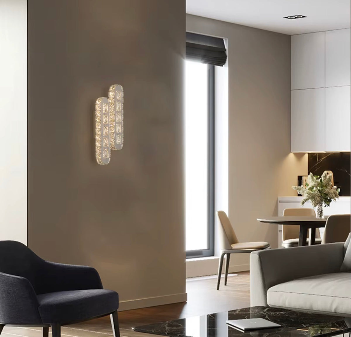 Sophia Crystal LED Wall Sconce