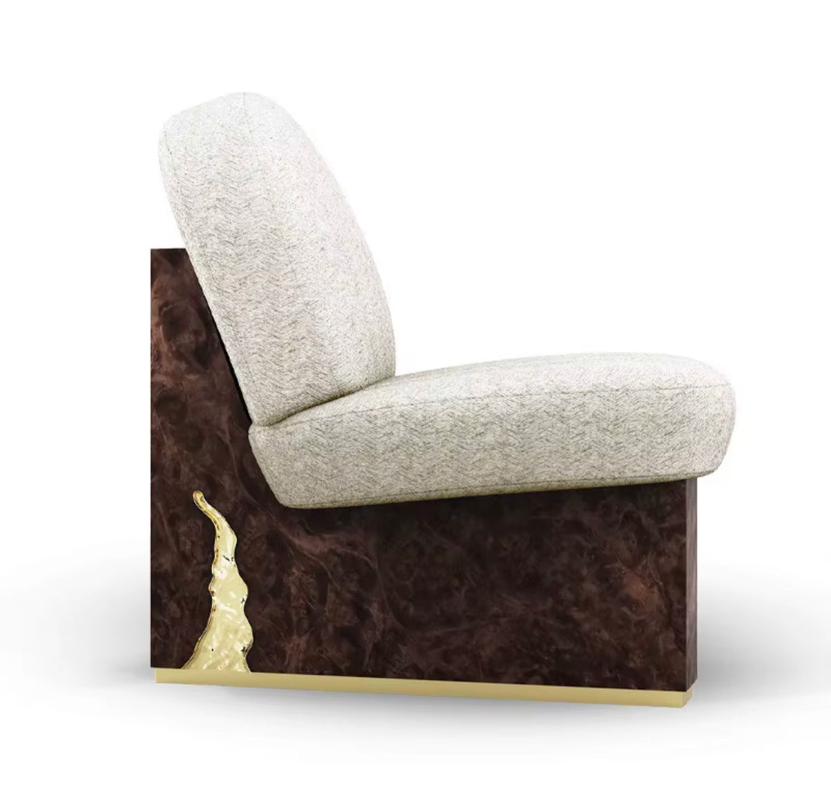 SOLENNE SCULPTURAL ACCENT CHAIR