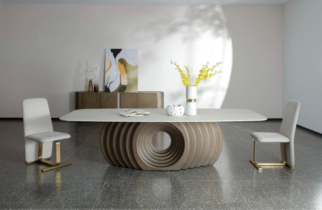 Casa Milano – Moorgate Bronze Sculptural Dining Table